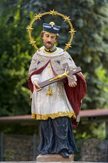 Statue of St. Nepomuk on the Gaensbach Bridge