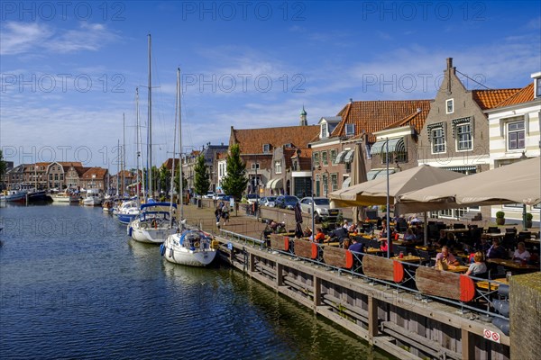 Street cafe at the old harbour