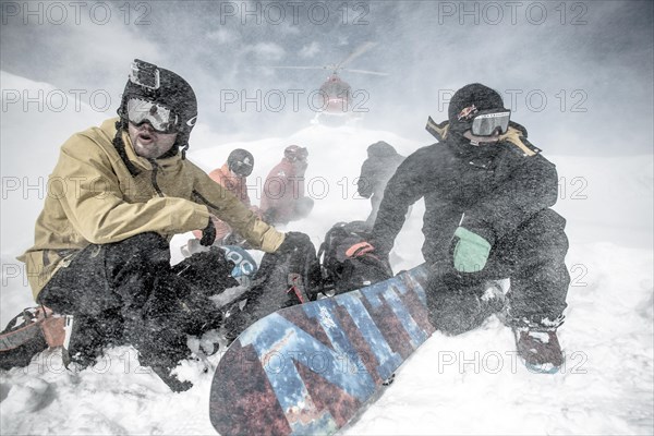 Freerider at Heli Snowboarding in the Himalaya