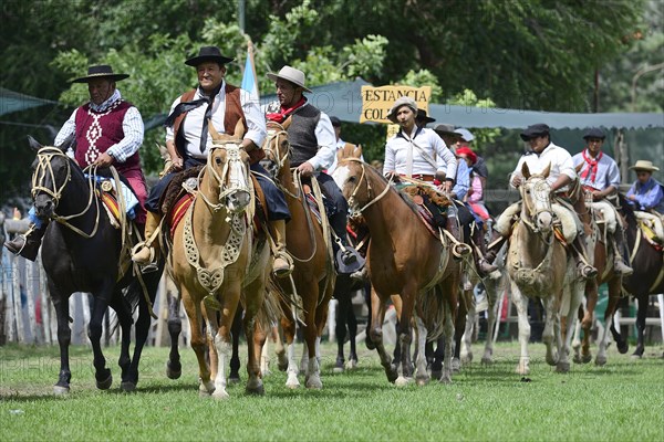 Riders at the parade of the opening ceremony