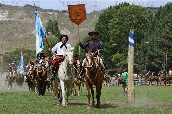 Riders at the parade of the opening ceremony