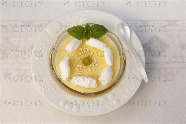 Swabian dessert in dessert bowl