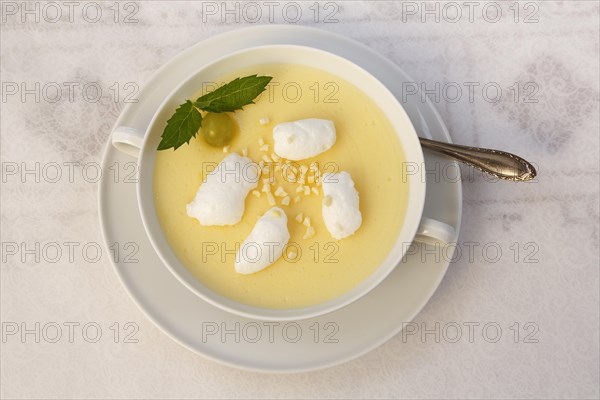 Swabian dessert in dessert bowl