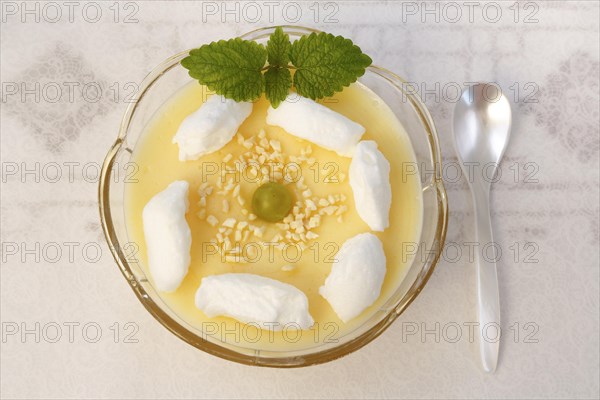 Swabian dessert in dessert bowl