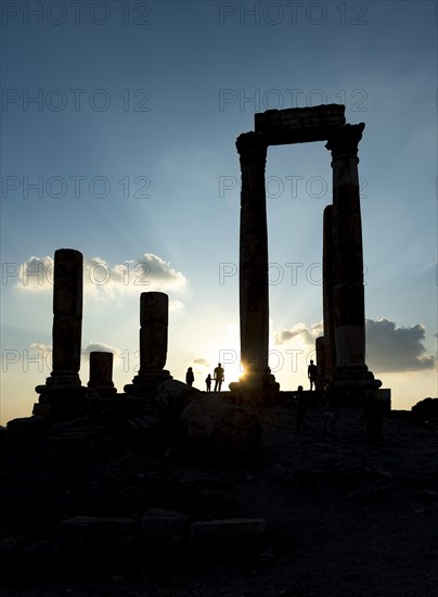 Ruins in the backlight