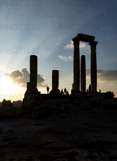 Ruins in the backlight