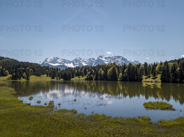 Lake Geroldsee with Karwendel mountains
