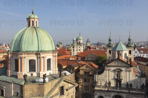 City view with dome of the Church of the Holy Cross