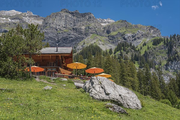 Mountain lodge Oeschinensee at Oeschinensee