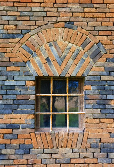 Window in a brick building