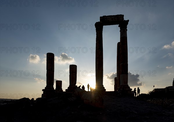 Ruins in the backlight