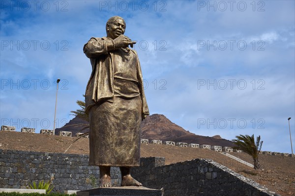 Statue of Cesaria Evora at Cesaria Evora International Airport