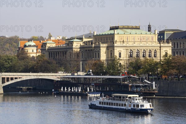 Excursion ship on the Vltava