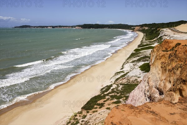 Long sandy beach on the Atlantic coast