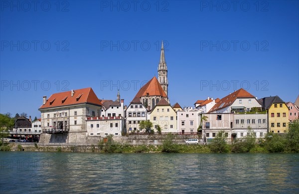 City view with river Enns