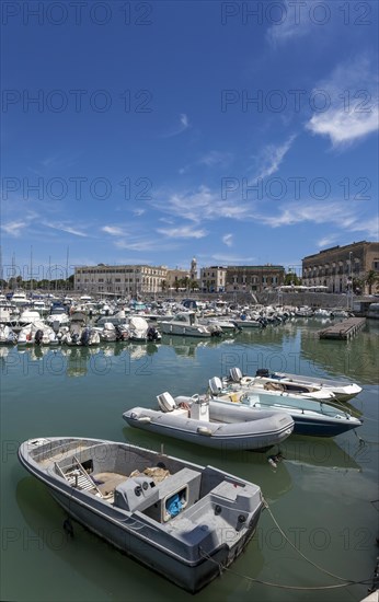 Fishing Boats and Trawlers in the harbour of Trani