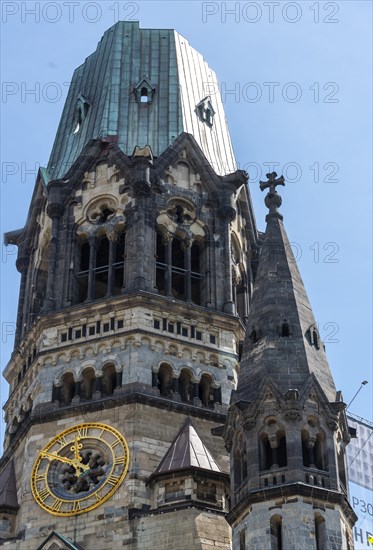 Restored church tower of the Kaiser Wilhelm Memorial Church