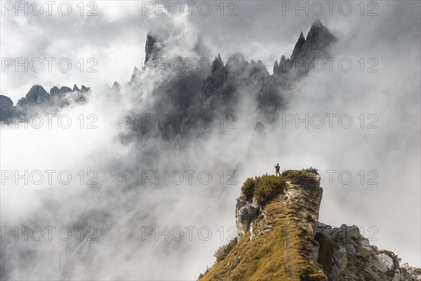 Man standing on a ridge