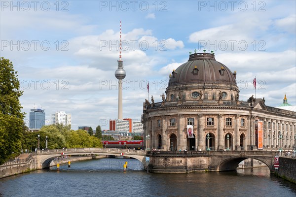 Berlin Television Tower Alex and Bode Museum on the Spree