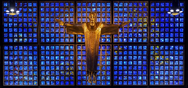 Resurrection Christ by Karl Hemmeter above the altar