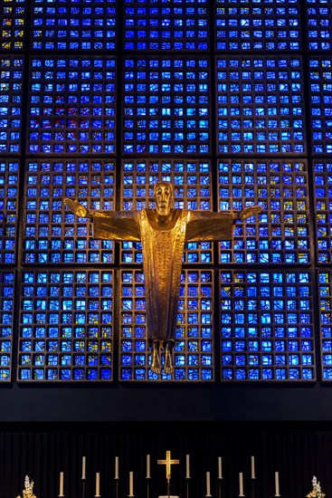 Resurrection Christ by Karl Hemmeter above the altar