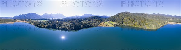 360 degree panorama of Lake Barmsee