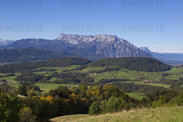 View from Krispl to the Untersberg