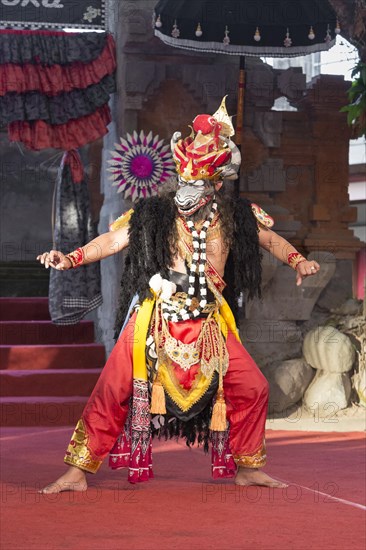 Dancer with Balinese mask