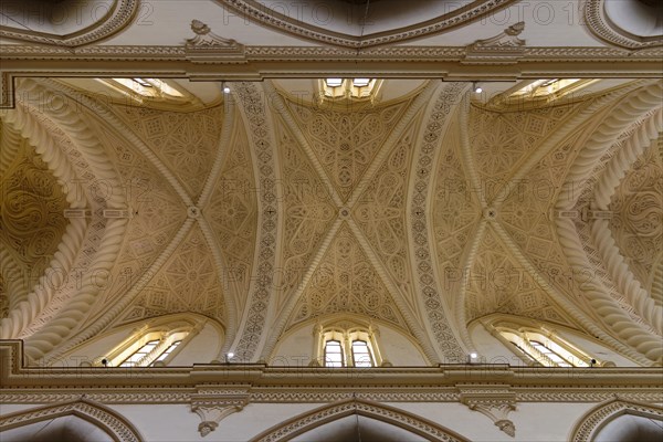 Barrel vault with stucco work