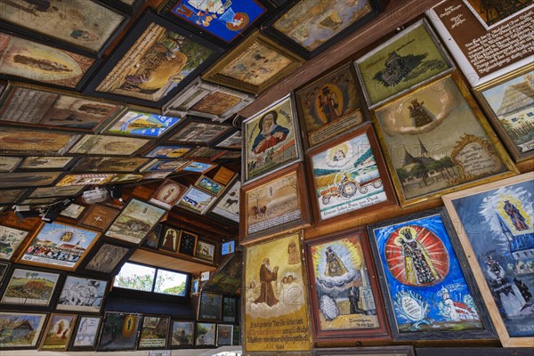 Votive pictures on the tour of the Chapel of Mercy