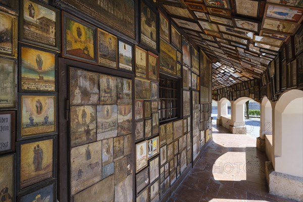 Votive pictures on the tour of the Chapel of Mercy