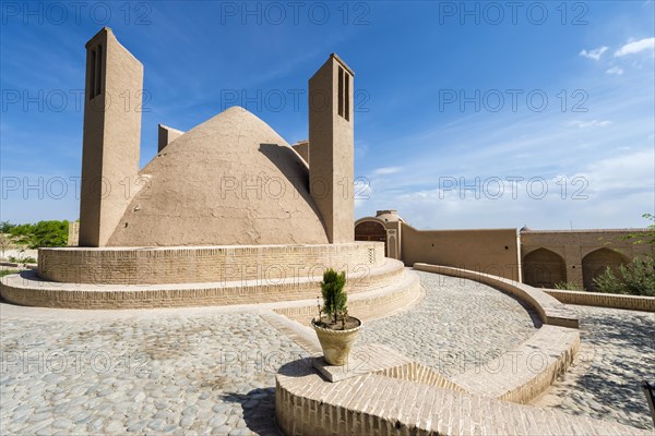 Wind catchers and water reservoir