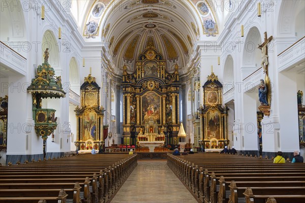 Interior view with chancel