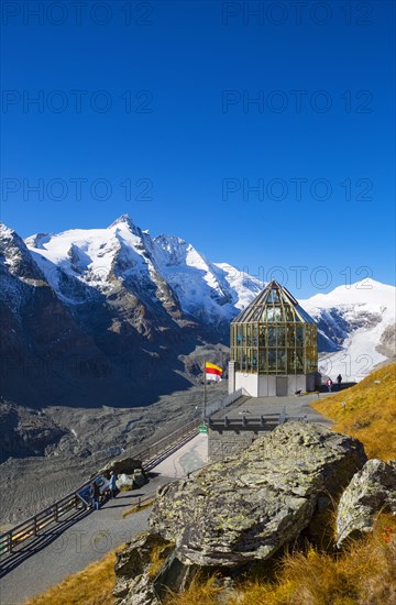 Wilhelm Swarovski Observatory in front of Grossglockner