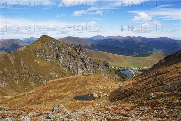 Mountain landscape with Lake Falkertsee