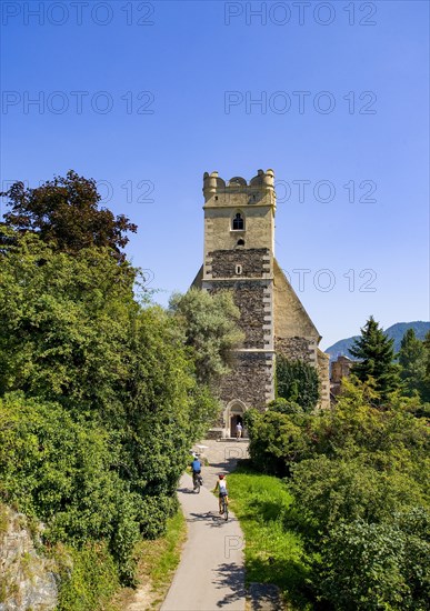 Fortified church of St. Michael on the Danube cycle path