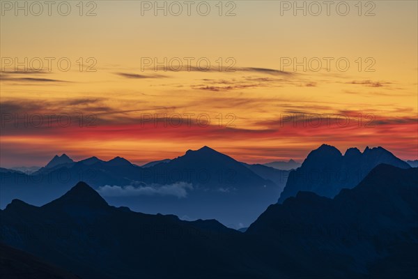 Sunrise over Lechtaler Alps
