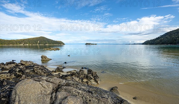 View from Stillwell Bay beach to Adele Island