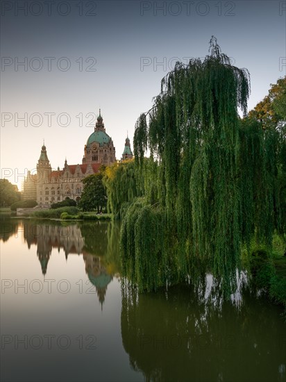 City Hall of Hanover on Lake Maschsee