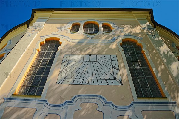 Sundial of Pilgrimage church of the Scourged Saviour on the Wies