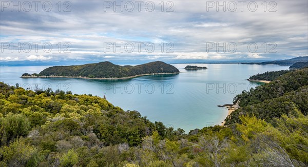 View over Bay Astrolabe Roadstead with Adele Island