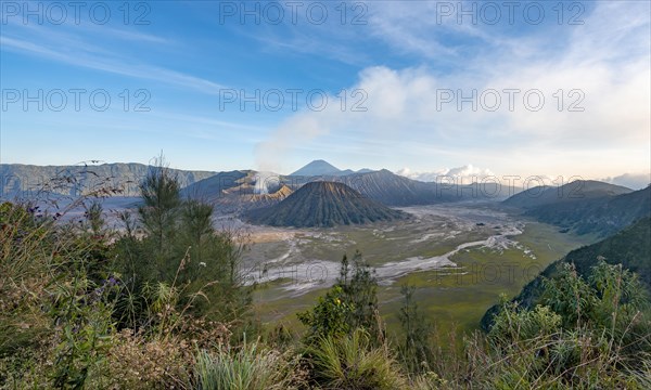 View of volcanic landscape