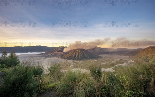 View of volcanic landscape