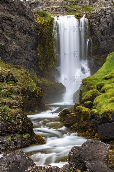 Waterfall Strompgljufrafoss near Dynjandi