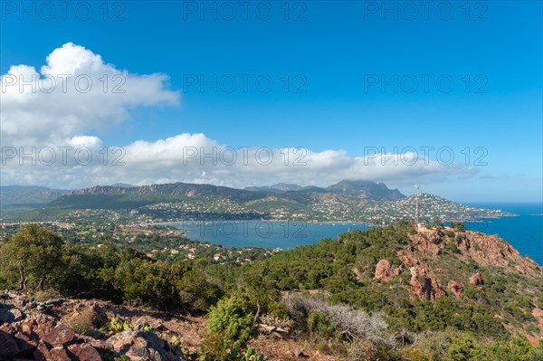 View from Cap du Dramont to the Massif de l'Esterel