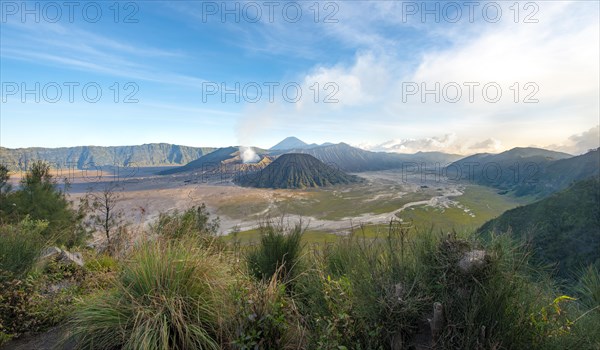 View of volcanic landscape