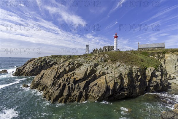 Lighthouse with Saint Mathieu Abbey