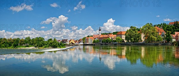 Old town of Landsberg am Lech with Lechwehr