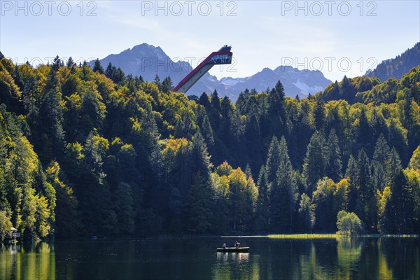 Lake Freiberg and Heini-Klopfer ski jump