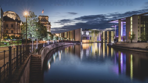 Reichstag banks and government district